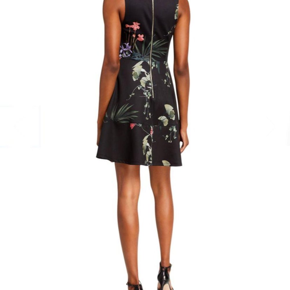 Ted Baker Wrapel Highland Fit & Flare Dress - Picture 4 of 12